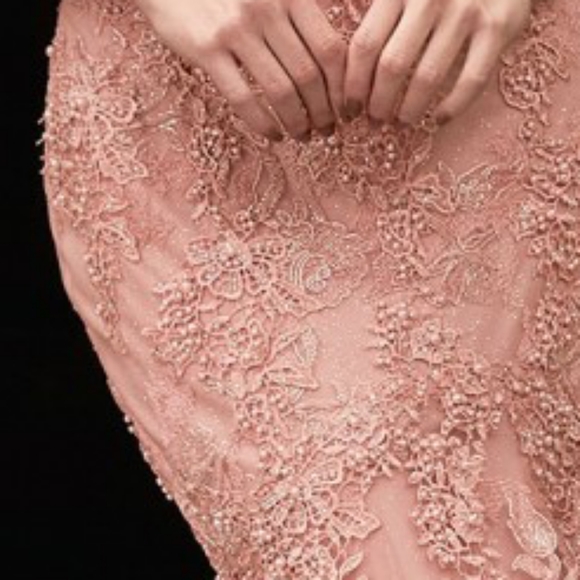 VIOLET OR Dusty rose MERMAID LACE FORMAL OFF SHOULDER MOTHER OF THE BRIDE DRESS - Picture 11 of 13